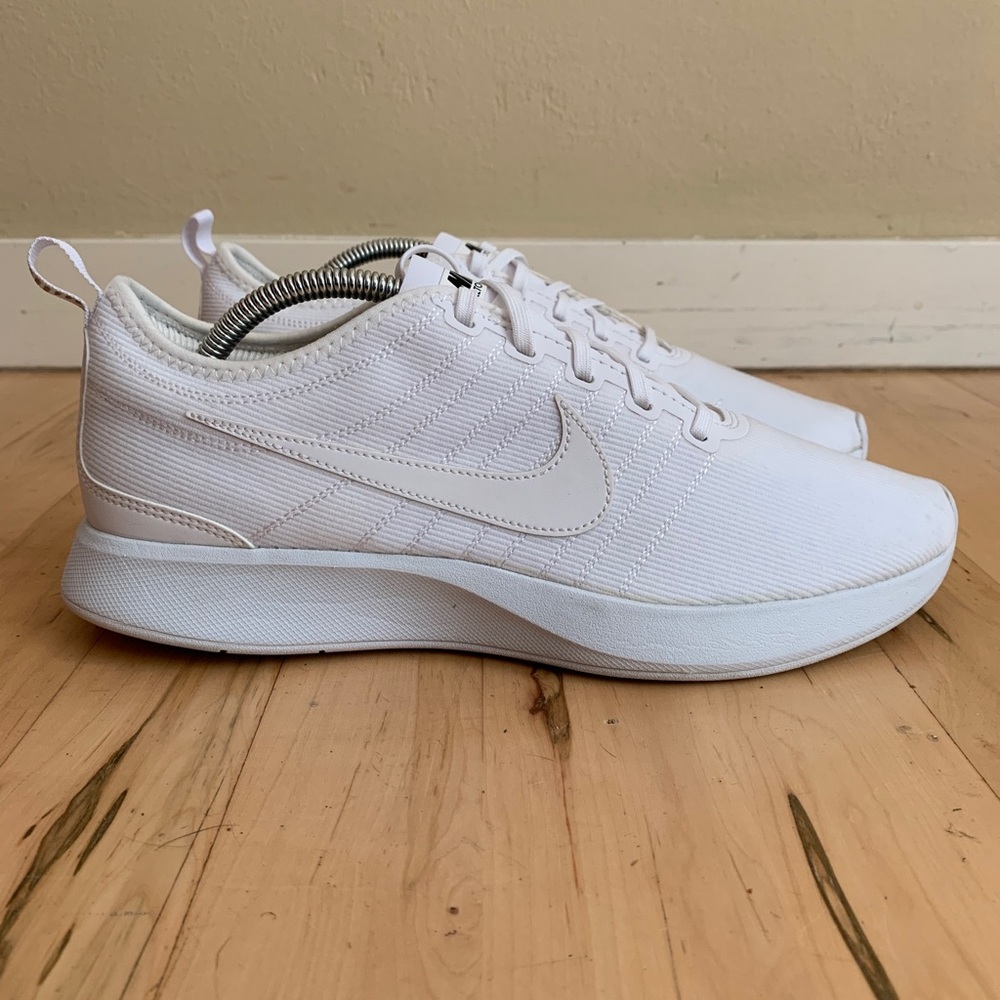 Nike Dualtone Racer All White Platinum Running Athletic women’s shoes Size 11